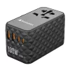 Adaptador de viagem universal Verbatim UTA-06 100W GaN III com 2 x USB-C PD e QC 4+ e 2 x portas USB-A QC 3.0