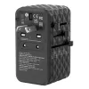 Adaptador de viagem universal Verbatim UTA-06 100W GaN III com 2 x USB-C PD e QC 4+ e 2 x portas USB-A QC 3.0