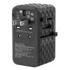 Adaptador de viagem universal Verbatim UTA-06 100W GaN III com 2 x USB-C PD e QC 4+ e 2 x portas USB-A QC 3.0