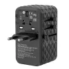 Adaptador de viagem universal Verbatim UTA-06 100W GaN III com 2 x USB-C PD e QC 4+ e 2 x portas USB-A QC 3.0