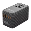 Adaptador de viagem universal Verbatim UTA-06 100W GaN III com 2 x USB-C PD e QC 4+ e 2 x portas USB-A QC 3.0
