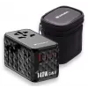 Adaptador de viagem universal Verbatim UTA-10 140W GaN III com 2 x USB-C PD 3.1 e QC 4+, 1 x USB-C PD 3.0 e 1 x porta USB-A QC 3.0