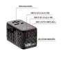 Adaptador de viagem universal Verbatim UTA-10 140W GaN III com 2 x USB-C PD 3.1 e QC 4+, 1 x USB-C PD 3.0 e 1 x porta USB-A QC 3.0