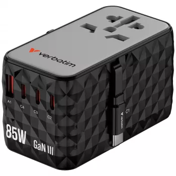 Cabo retrátil Verbatim Charge 'n' Travel Diamond 85W CNT-02