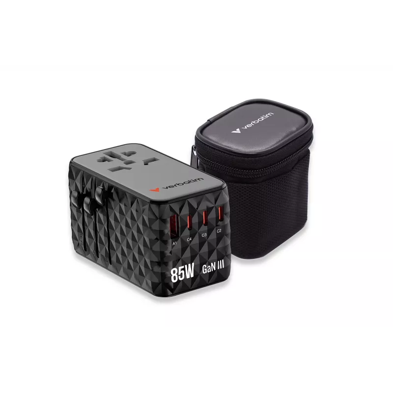 Cabo retrátil Verbatim Charge 'n' Travel Diamond 85W CNT-02