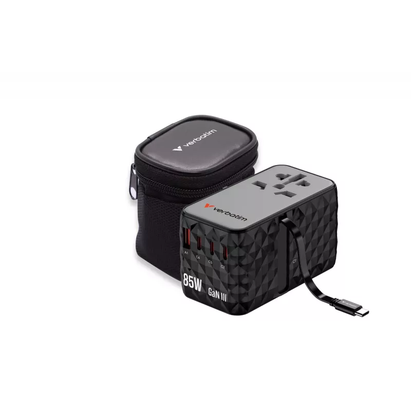 Cabo retrátil Verbatim Charge 'n' Travel Diamond 85W CNT-02