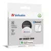 Rastreador Bluetooth Verbatim My Finder Coin – pack de 2, pessoal, localizador, preto, branco, resistente ao pó, à prova de água, IP66, CR2032