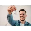 Rastreador Bluetooth Verbatim My Finder Coin – pack de 2, pessoal, localizador, preto, branco, resistente ao pó, à prova de água, IP66, CR2032