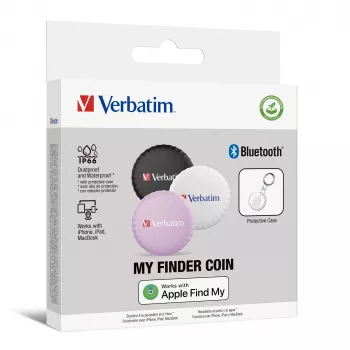 Rastreador/localizador GPS Verbatim 32135 pessoal preto, rosa, branco