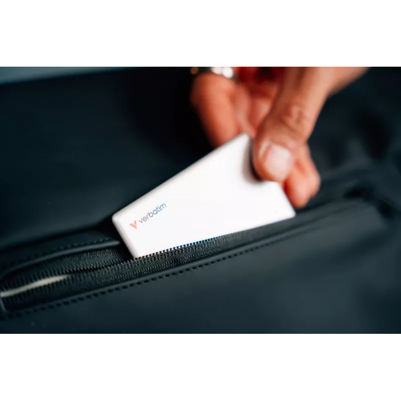 Localizador de objetos Bluetooth Verbatim My Finder Card pack de 1 prateado, pessoal, localizador, prateado, resistente ao pó, à prova de água, IP66, 1440 h