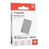 Localizador de objetos Bluetooth Verbatim My Finder Card pack de 1 prateado, pessoal, localizador, prateado, resistente ao pó, à prova de água, IP66, 1440 h