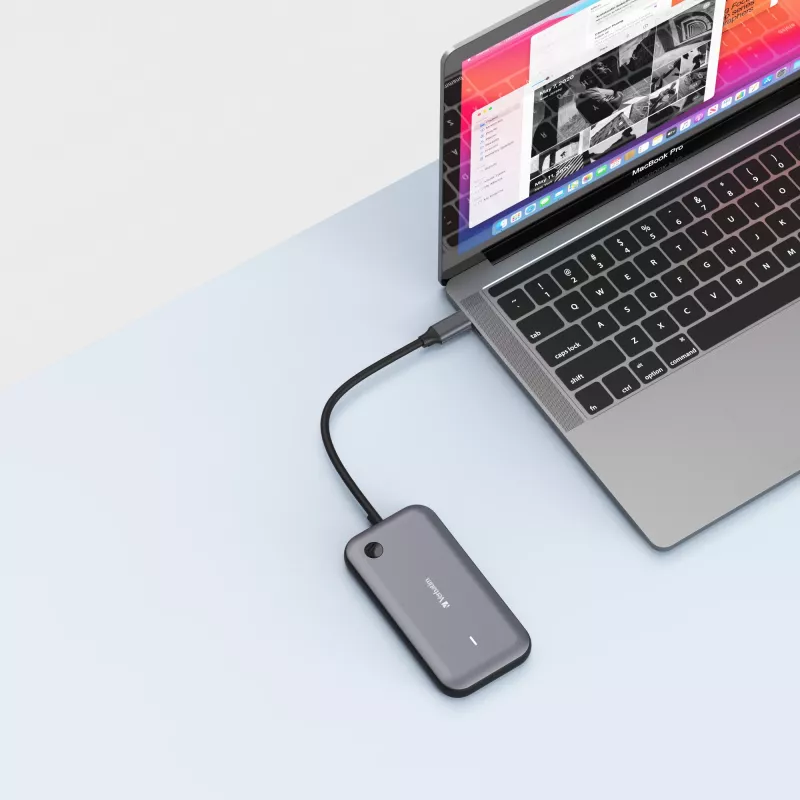 Adaptador de ecrã sem fios Verbatim Share My Screen 1080p USB-C com hub WDA-01