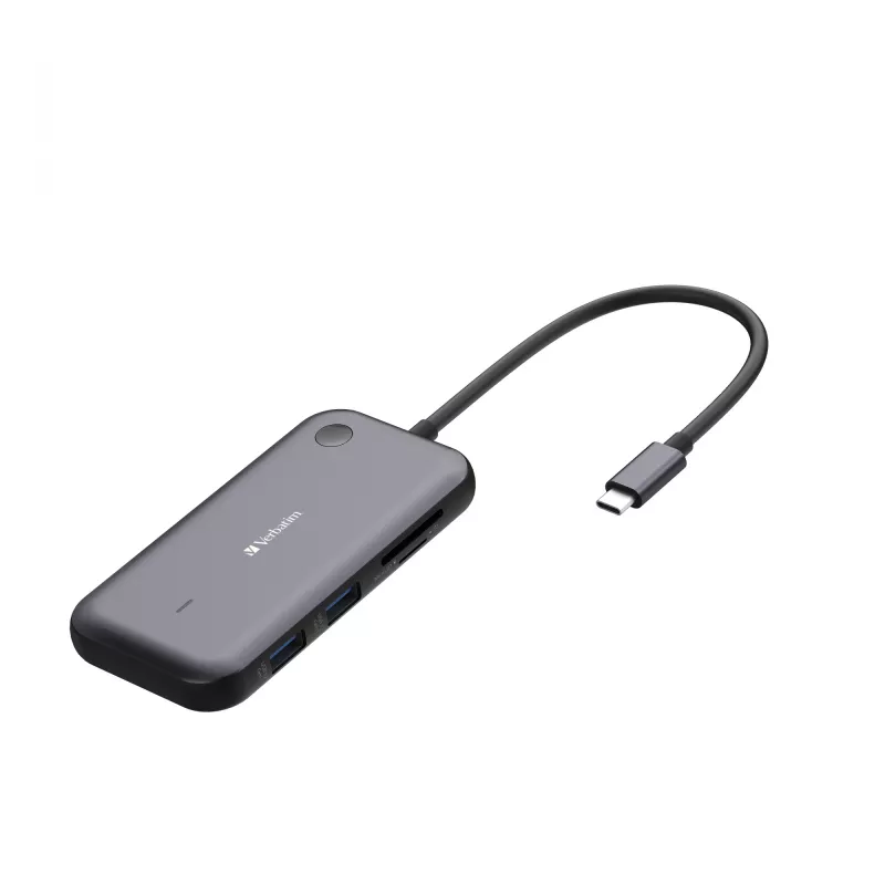 Adaptador de ecrã sem fios Verbatim Share My Screen 1080p USB-C com hub WDA-01