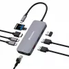 Verbatim CMH-09 USB Type-C 10.000 Mbit/s prateado