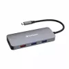Verbatim CMH-09 USB Type-C 10.000 Mbit/s prateado