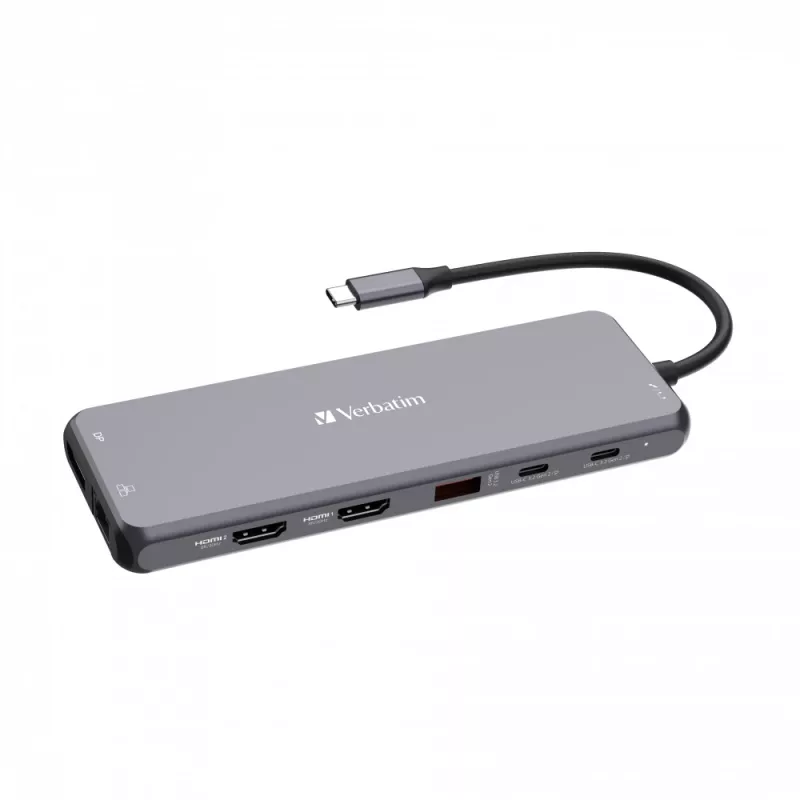 Hub Verbatim CMH-13 USB Type-C 10000 Mbit/s prateado