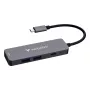 Hub multiportas Verbatim USB-C Essentials 4 portas: HDMI, USB-C PD, USB-A 3.2 Gen 1, USB-A