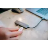 Hub multiportas Verbatim USB-C Essentials 4 portas: HDMI, USB-C PD, USB-A 3.2 Gen 1, USB-A