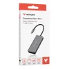 Hub multiportas Verbatim USB-C Essentials 6 portas: RJ45, HDMI, USB-C PD, 3 x USB-A 3.2 Gen 1
