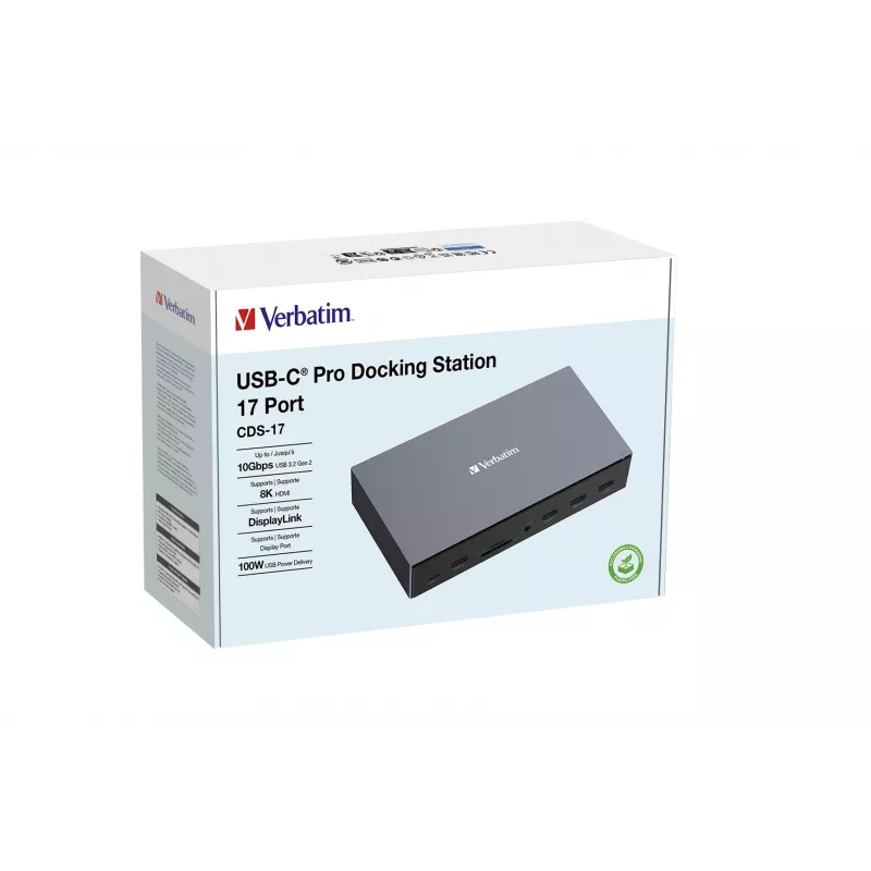 Verbatim CDS-17 Cabo USB 3.2 Gen 1 (3.1 Gen 1) Type-C Preto, Cinzento
