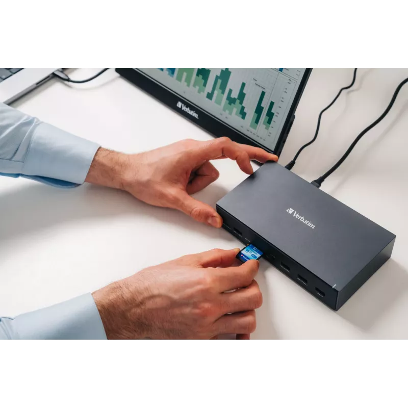 Verbatim CDS-17 Cabo USB 3.2 Gen 1 (3.1 Gen 1) Type-C Preto, Cinzento