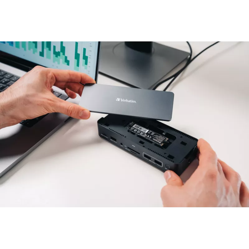 Verbatim CDS-15SSD Cabo USB 3.2 Gen 1 (3.1 Gen 1) Type-C Preto, Cinzento