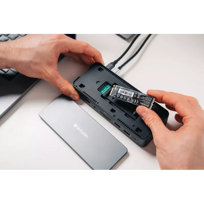 Verbatim CDS-15SSD Cabo USB 3.2 Gen 1 (3.1 Gen 1) Type-C Preto, Cinzento
