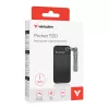 Verbatim Pocket SSD USB 3.2 Gen 2 1 TB Preto/Cinzento