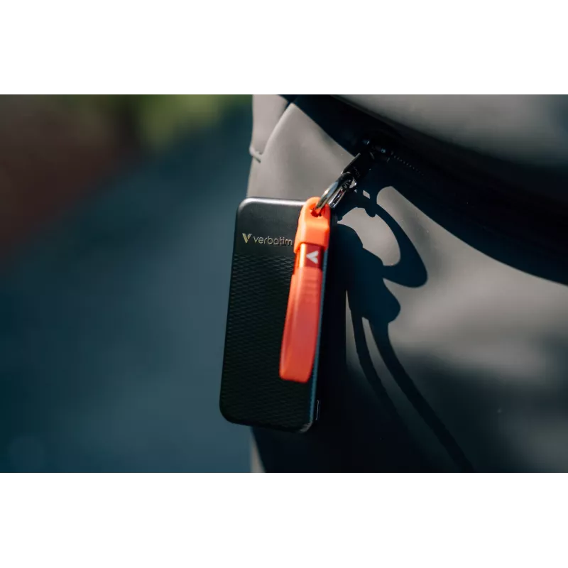 Verbatim Pocket SSD USB 3.2 Gen 2 1 TB Preto/Vermelho, 1 TB, USB Type-C, 3.2 Gen 2 (3.1 Gen 2), 1000 MB/s, 10 Gbit/s, Preto, Vermelho