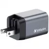 Verbatim GNC-35 Carregador GaN 35W com 1 x USB-C PD 35W / 1 x USB-A QC 3.0 (EU/UK/US)