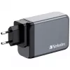 Verbatim GNC-240 Carregador GaN 240 W com 1 x USB-C 140 W / 1 x USB-C 100 W / 1 x USB-C 65 W / 1 x USB-A QC 3.0 (EU/UK/US)