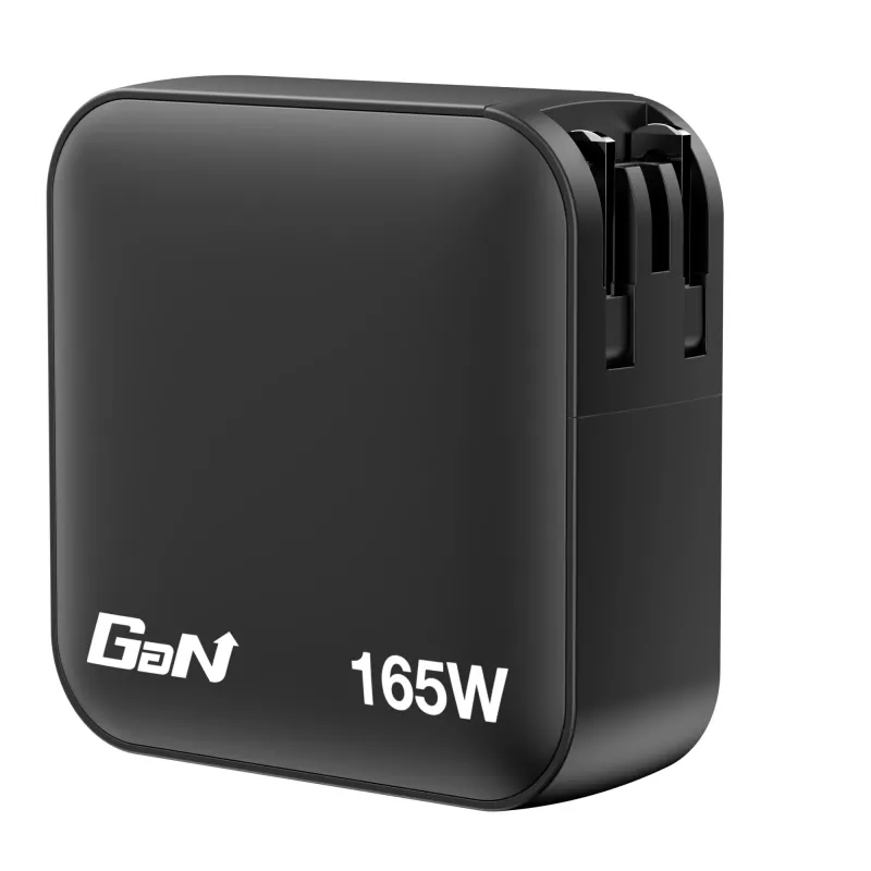 Verbatim Mini Carregador GaN 165W 4 Portas Ficha US com Adaptadores EU e UK