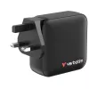 Verbatim Mini Carregador GaN 165W 4 Portas Ficha US com Adaptadores EU e UK
