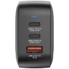 Verbatim Mini Carregador GaN 70W 3 Portas Ficha US com Adaptadores EU e UK