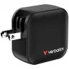 Verbatim Mini Carregador GaN 70W 3 Portas Ficha US com Adaptadores EU e UK