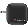 Verbatim Mini Carregador GaN 70W 3 Portas Ficha US com Adaptadores EU e UK