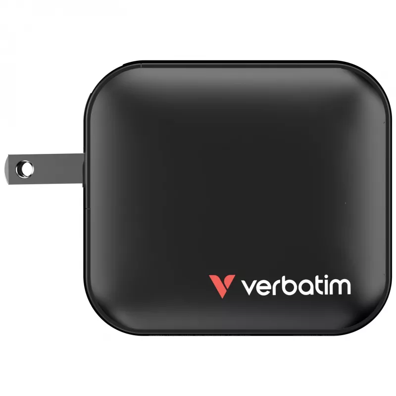 Verbatim Carregador GaN 100W Universal Preto Carregamento Rápido AC Interior