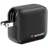 Verbatim Carregador GaN 100W Universal Preto Carregamento Rápido AC Interior
