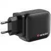 Verbatim Carregador GaN 100W Universal Preto Carregamento Rápido AC Interior