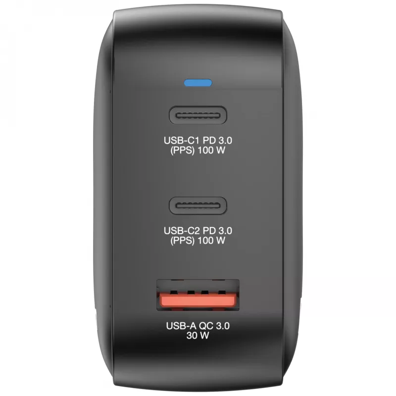 Verbatim Carregador GaN 100W Universal Preto Carregamento Rápido AC Interior