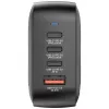 Verbatim Mini Carregador GaN 100W 4 Portas Ficha US com Adaptadores EU e UK