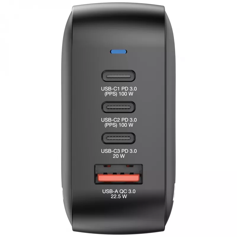 Verbatim Mini Carregador GaN 100W 4 Portas Ficha US com Adaptadores EU e UK