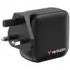 Verbatim Mini Carregador GaN 100W 4 Portas Ficha US com Adaptadores EU e UK