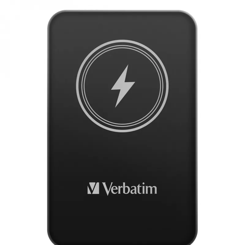 Powerbank VERBATIM Charge 'n' Go 5000 mAh Magnética Sem Fios, Preto