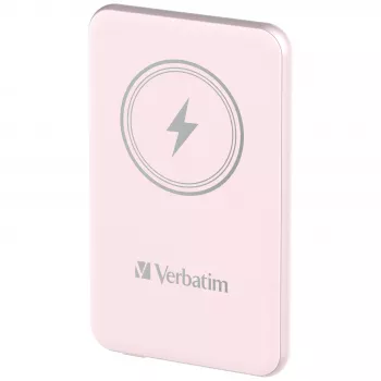 Verbatim Charge 'n' Go Powerbank Magnética Sem Fios 5000mAh Rosa