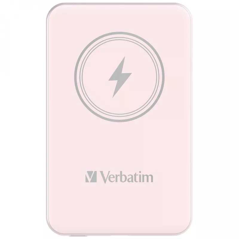 Verbatim Charge 'n' Go Powerbank Magnética Sem Fios 5000mAh Rosa