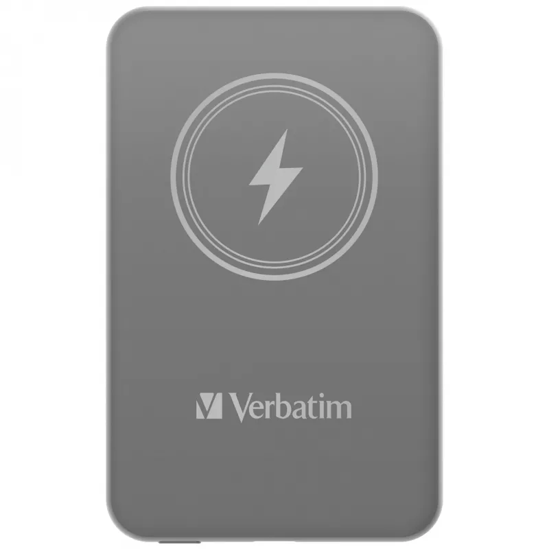Verbatim Charge 'n' Go Powerbank Magnética Sem Fios 5000mAh Cinzento