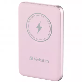 Verbatim Charge 'n' Go Powerbank Magnética Sem Fios 10000mAh Rosa