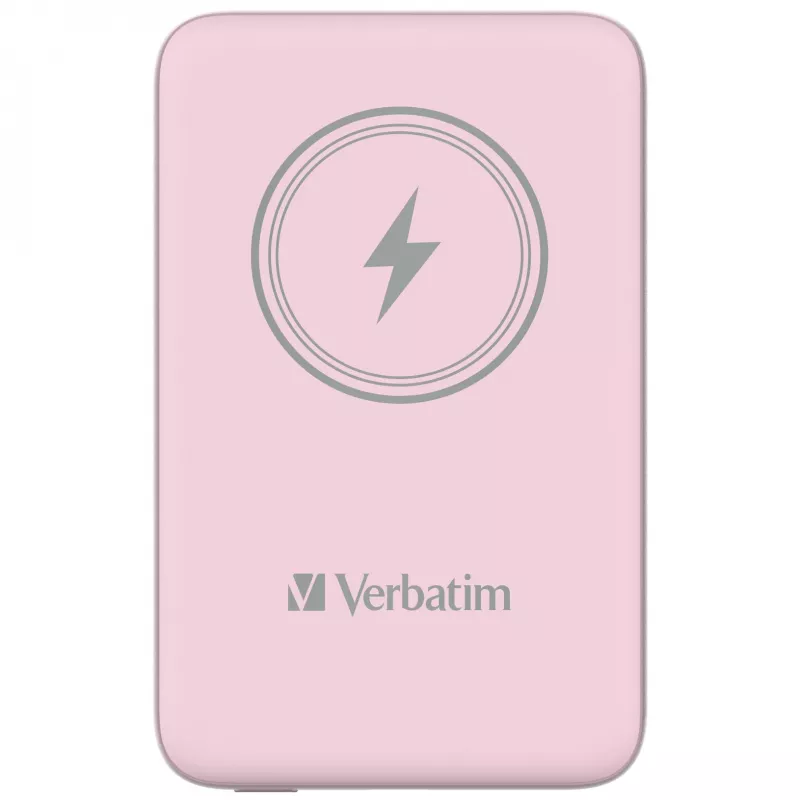 Verbatim Charge 'n' Go Powerbank Magnética Sem Fios 10000mAh Rosa
