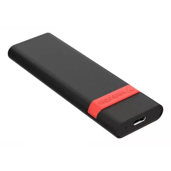 Verbatim Caixa para SSD M.2 NVMe Kit, Caixa para SSD, M.2, PCI Express, 10 Gbit/s, Conectividade USB, Preto, Vermelho